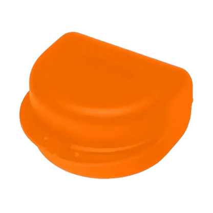 The AMPri PP Dental orthodontic box for adults with dimensions 80x80x45 cm, with its orange polypropylene construction, is an ideal storage solution for small parts. This container from AMPri Handelsgesellschaft mbH features a hinged lid and is typically used for storing orthodontic work. The smooth and glossy surface of the closed box adds to its attractiveness and it is available in various colors in packs of ten.
