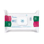 A pack of Dr. Schumacher Cleanisept® Wipes Forte Max (100 wipes) from Dr. Schumacher GmbH with a resealable lid and green-pink accents offers virucidal, alcohol-free disinfection in a white packaging with brand and product information.