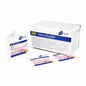 A box (100 pieces) of Meditrade alcohol swabs 30 x 30 mm, two-layered white non-woven fabric from MaiMed GmbH for skin cleansing and disinfection. Product labels and text are in German.