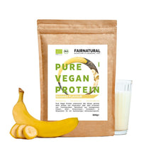 Organic vegan protein powder banana without soy