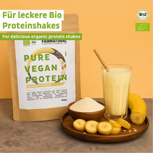 Organic vegan protein powder banana without soy