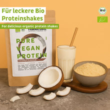 Organic vegan protein powder coconut without soy
