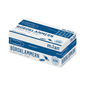 A rectangular box of Papier Liebl paper clips 26 mm, galvanized, square shape (ALCO 215) contains 100 pieces. The white packaging with blue accents features the blue lettering "Büroklammern" on the front.
