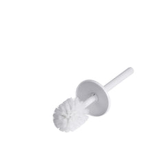 The CWS ParadiseLine replacement head with handle (1 piece) from CWS is a white toilet brush with a round bristle head and straight handle, ideal for efficient cleaning in commercial areas, depicted on a plain white background.