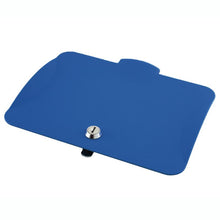 A rectangular blue TASKI lid with a lock from Diversey, suitable for 7 and 12-liter buckets (7517242, 7517292), with rounded corners and a small tab on one side. Package: 1 piece. Background: white.