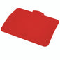 A red, rectangular silicone mat with rounded corners and a tab, designed as a TASKI lid for 7-liter buckets from Diversey Deutschland GmbH & Co. OHG, suitable for 7- and 12-liter buckets; shown lying on a white background.