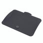A black rectangular TASKI lid for wipe boxes from Diversey Deutschland GmbH & Co. OHG made of robust plastic with rounded corners and functional tabs is depicted lying flat on a white background.