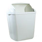 The Diversey Deutschland GmbH & Co. OHG waste bin for hygiene bags 8 L is a white plastic swing lid container, depicted on a plain background - perfect for maintaining hygiene in any environment.