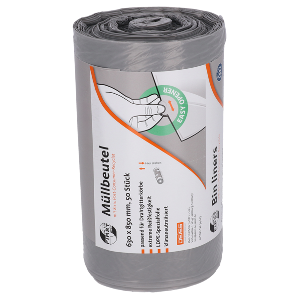 Deiss First Plus PCR garbage bags 80 liters, 34043