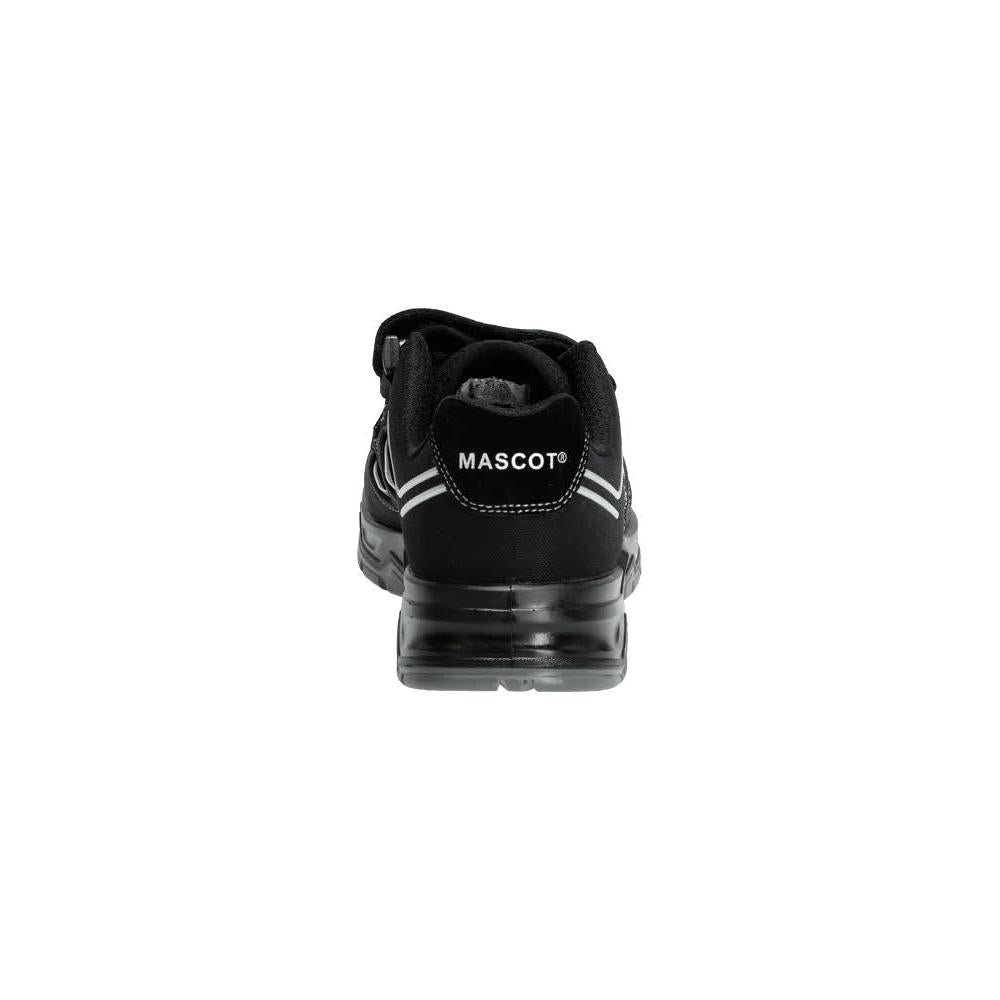 Safety sandals S1P, Velcro safety sandals S1P safety shoes, black/silver