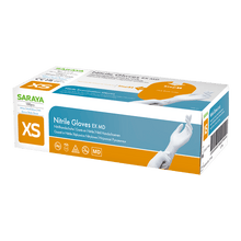 Saraya nitrile disposable gloves EX MD white