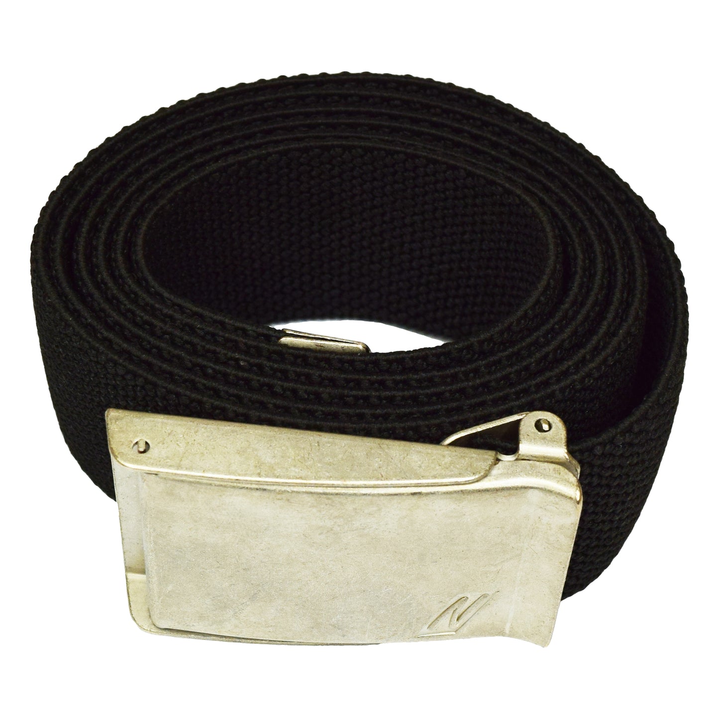 NITRAS belt with metal buckle, silver / black Polypropylene: 70%; Elastane: 30% | Pack (1 piece)