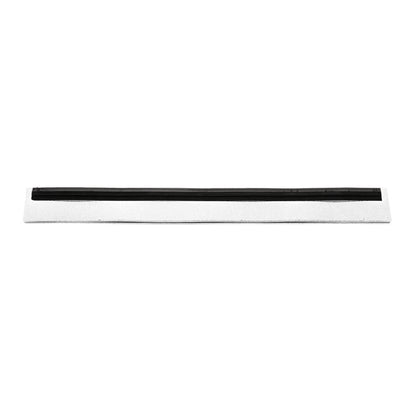 The REPLACEMENT RUBBER LIP, 1-LIPPED, FOOD GRADE, 625X20X22 from Haug Bürsten KG is a rectangular, white, food-safe replacement strip with a black center line, depicted horizontally on a plain white background.