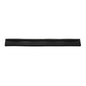 The REPLACEMENT RUBBER LIP, 2-LIPPED FOOD GRADE BLACK, 420MM from Haug Bürsten KG is a black, rectangular, 2-lipped foam strip with a slight inclination, depicted from the front on a white background.