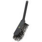 The ESD HAND BRUSH, NYL.6.0 BLACK ø 0.50 MM HARD (310x40x45mm) from Haug Bürsten KG features stiff plastic bristles, a rectangular head, and a long handle with a hanging hole - ideal for cleaning in the electronics industry.