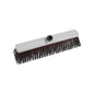 The "in-up" large area broom from Haug Bürsten KG (400x60x140x75 mm, black) has black and red bristles and a central hole for a handle - ideal for cleaning large areas, here against a white background.