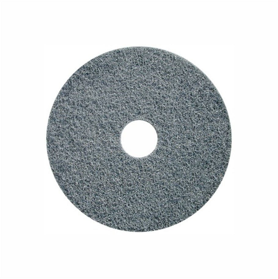 A round, chestnut-brown Arcora Maroon Heavy Duty Stripper Pad (20" / 508 mm) from Arcora International GmbH, viewed from above, with a central hole and textured surface, for removing wet or dry floor coverings without chemicals. Box of 5 pieces.
