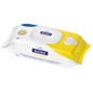 A package of BODE Bacillol® AF Tissues Alcoholic Disinfectant Wipes, containing 80 alcoholic disinfectant wipes for surface disinfection, presented in a white-yellow plastic packaging with a resealable lid from Paul Hartmann AG.