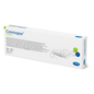 Packaging box with sterile silicone wound dressing Hartmann Cosmopor®, showing the product and its specifications, including size and quantity. The box is predominantly white with blue and green accents.