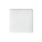A white, rectangular air filter with vertical ribs, designed for Hartmann HydroClean® wound dressing, various sizes - 10 pieces by Paul Hartmann AG, isolated on white background.