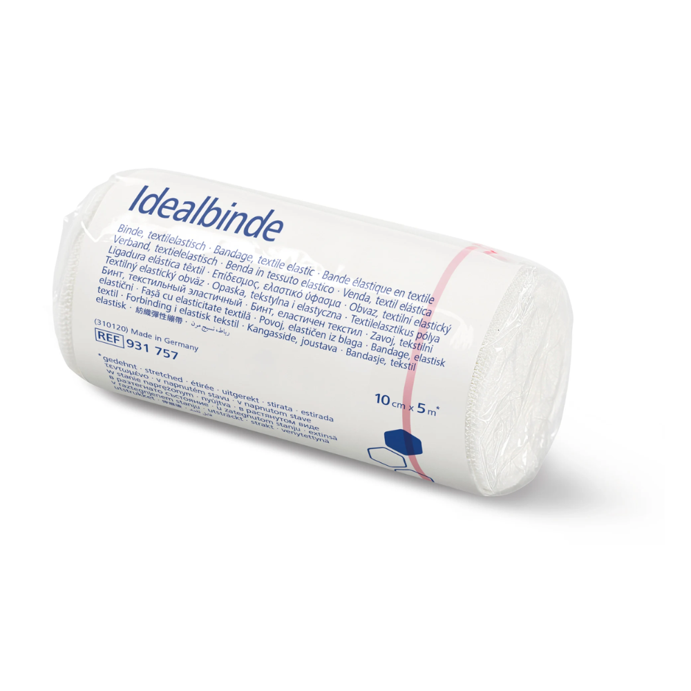 Hartmann Ideal bandages, without bandage clips, stretched 5 m long, individually packaged - 10 cm x 5 m