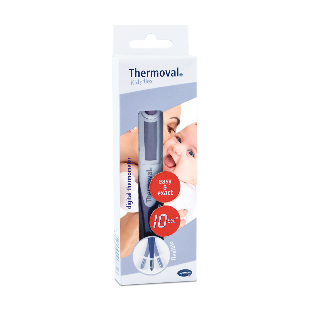 Fever thermometer with flexible tip