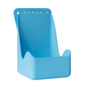 The Paul Hartmann AG wall holder hands, suitable for 500 ml bottles, blue, pack of 2 pieces, made of plastic with a high back and open front part; ideal for storing hand sanitizer; includes mounting material.