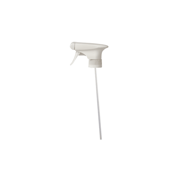 The Johannes Kiehl KG Kiehl Sprayer (aerosol-free) PCR, white, Lock-Cap, Type Tablefit, Clar-Glass, suitable for 750 ml flask and 500 ml funnel bottle (pack of 6 pieces), is pictured on a white background.