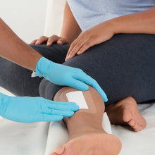 Leukomed T plus, sterile transparent dressing with wound pad – in use
