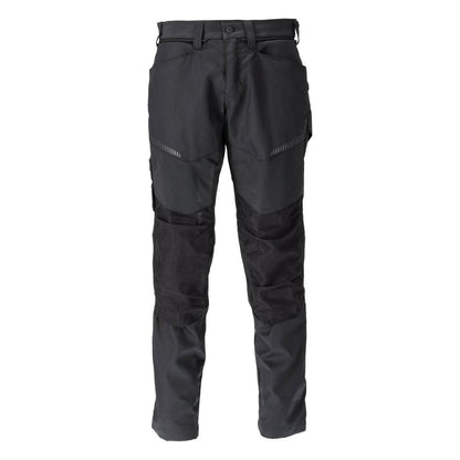 Trousers with knee pockets trousers, black