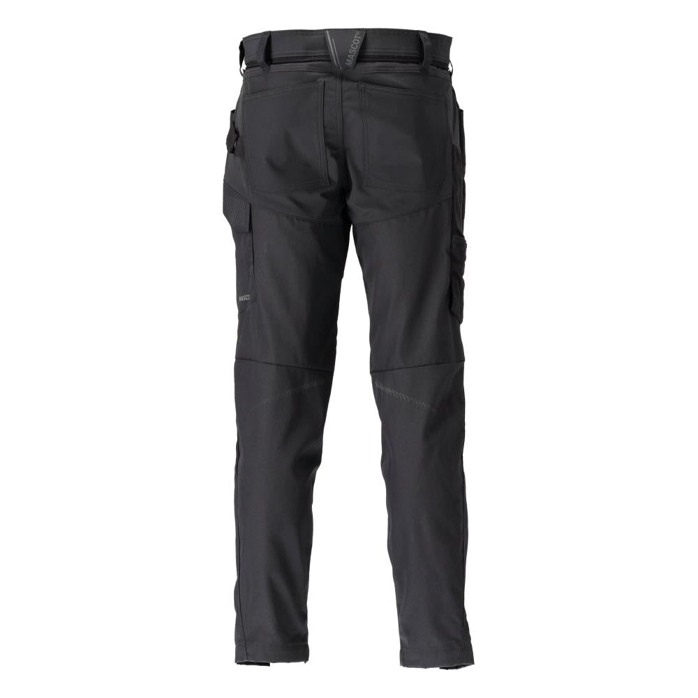 Trousers with knee pockets trousers, black