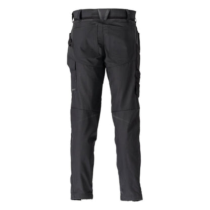 Trousers with knee pockets trousers, black