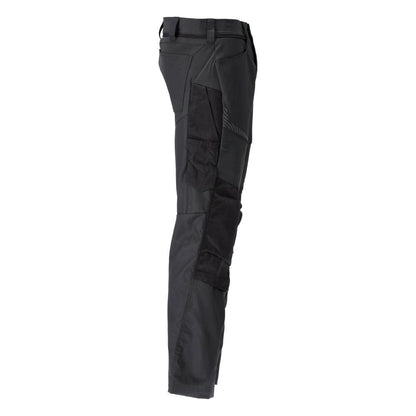 Trousers with knee pockets trousers, black
