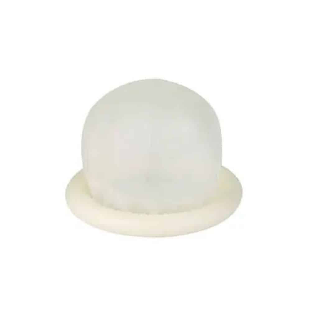 Under the product name Mediware Ultrasound Protective Covers without Lubricant - ø 32 mm by Servoprax GmbH, a small white, dome-shaped item with a flat, circular base is available, designed for the diameter ø 32 mm and often used as an accessory for rectal and vaginal probes.