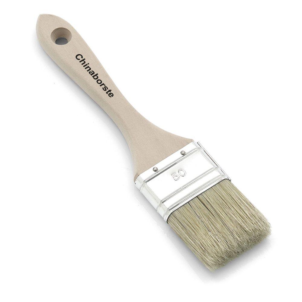 The Nölle Profi Brush paintbrush 6 features a wooden handle, a nickel ferrule, and a light bristle mix, ideal for precise painting.