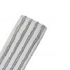 A close-up of the Arcora EXCELLENT SOFT MOPP BLUE-WHITE from Arcora International GmbH shows its soft fibers and evenly distributed blue stripes on a white surface against a plain white background.