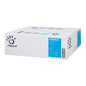 A large white box with the logo of Sofidel Germany GmbH and the product number 416602 is used for the transport of Papernet paper towels. The box contains illustrations with detailed product information that highlight the effectiveness of the product in efficient hand drying while considering environmental impacts.
