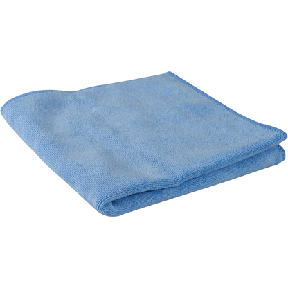 Pictured is a folded light blue microfiber cloth ENA Platinum, 32x32 cm from Abena Re-Seller GmbH against a plain white background.