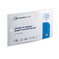 A sealed package of Safecare LAIENTEST 1 COVID-19 Antigen Rapid Test Kit (1 piece). The label shows text indicating that it is a self-test kit, with CE and other certification marks visible. The package contains a single test.
