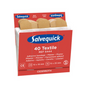 A red and white box with Holthaus Medical Salvequick® plaster refill set with the inscription "40 pieces" on the front. The box carries the reference number 6444 and contains information about the sizes: 24 pieces at 72 x 19 mm and 16 pieces at 72 x 25 mm, perfect for comprehensive wound care. This product is manufactured by Holthaus Medical GmbH & Co. KG.