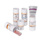 Five cylindrical containers are displayed with Servoprax ring-marked pipettes 50 + 100 µl. Some containers are open and release stacks of plastic tines or pipettes. These products from Servoprax GmbH have white designs with orange and black lettering.
