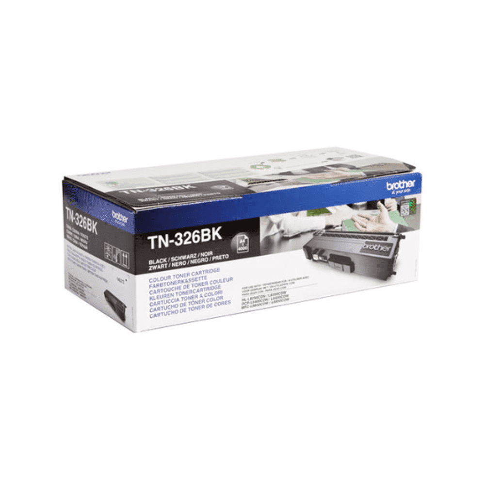 A Brother toner cartridge box for Brother HL-L8250/MFC-L8600, clearly showing the product and compatible printer models such as HL-L8250/MFC-L8600. The packaging is mainly white with blue and black accents.