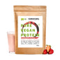 Organic vegan protein powder strawberry without soy