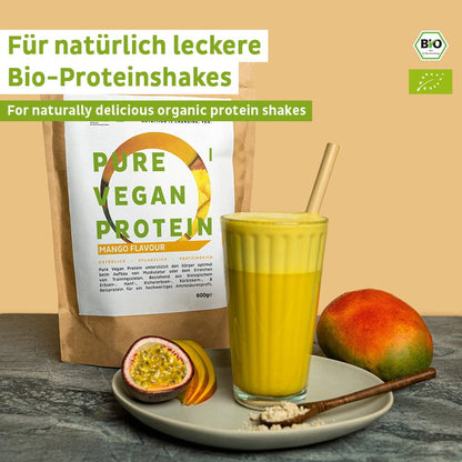 Organic vegan protein powder mango without soy