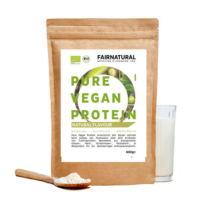 Organic vegan protein powder neutral without soy