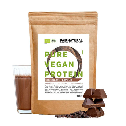 Organic vegan protein powder chocolate without soy