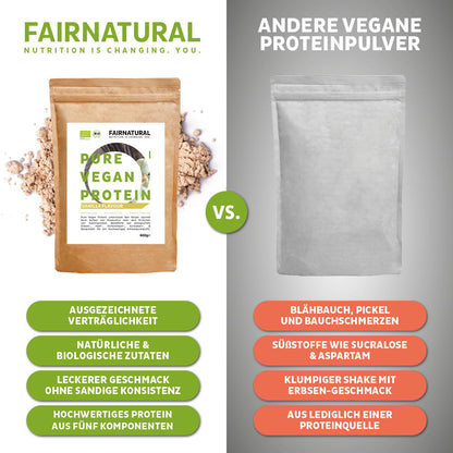 Organic vegan protein powder vanilla without soy