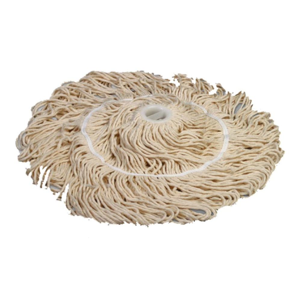 The Vileda GmbH discontinued item: Professional Twist Mop (Swep) replacement mop, 140x60x200 cm, with beige cotton threads and a plastic ring for easy attachment - ideal for thorough floor cleaning on all surfaces. Package: 1 piece.