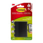 A pack of 3M Deutschland GmbH Command™ Picture Hanging Strips S, small, black (17202BLK) for nail-free hanging of pictures, supports up to 1.8 kg; the packaging in German and French shows a sample photo frame on a wall.