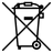 Crossed-out wheelie bin symbol